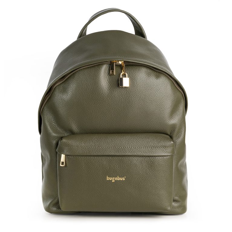 Luxury BugNBus Tactical Green Calf Leather Backpack