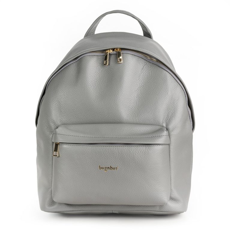 Luxury BugNBus Grigio Arsenale Calf Leather Backpack