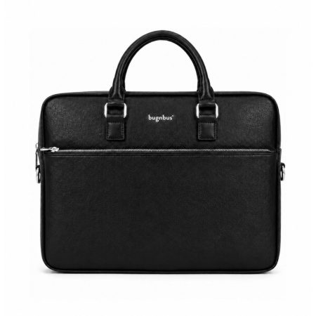Geantă pentru Laptop din Piele Naturală BugnBus Sterling Black